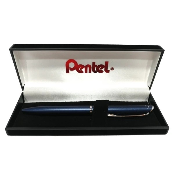Bút Bi Kim Loại Cao Cấp Pentel BL2007 Thân Xanh, Nắp Vặn Sang Trọng