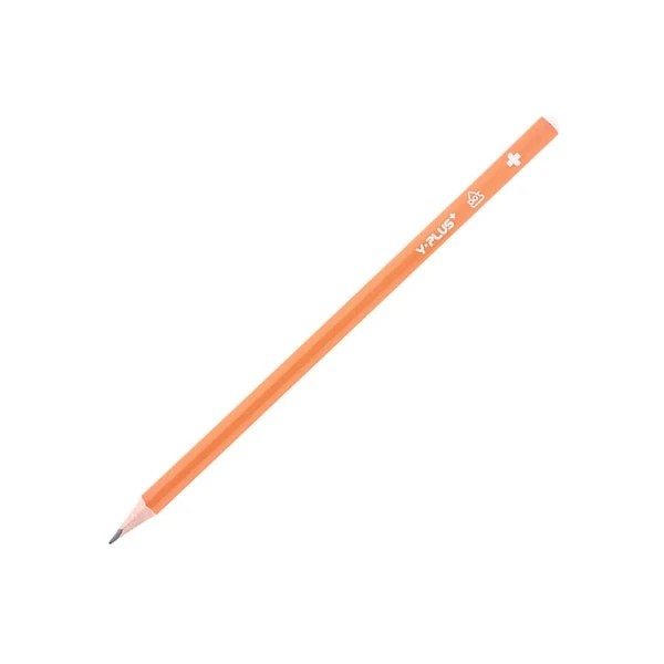 Bút chì gỗ thân cam có tẩy,HB-DOT - Y PLUS+ (4711678071440)